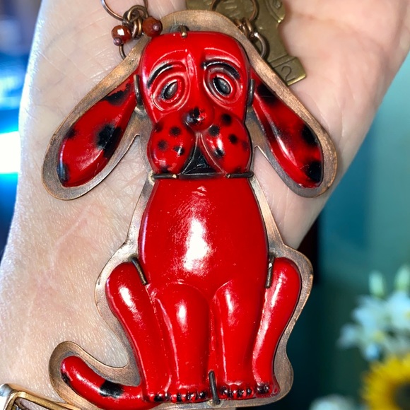 Artisan 1 Of A Kind Copper Necklace Vintage Prescott AZ 1973 Dog Tag & Barrett - Picture 3 of 16